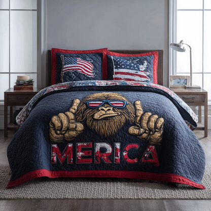 BigFoot Spirit 3-Piece Quilted Bedding Set NCU0DK8475