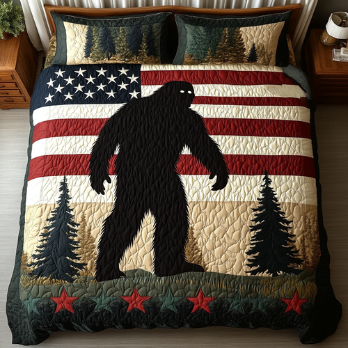 BigFoot Wave 3-Piece Quilted Bedding Set NCU0DK8480