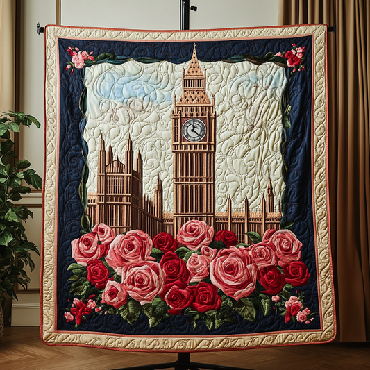 Big Ben Rose Quilted Blanket NCU0VH4744