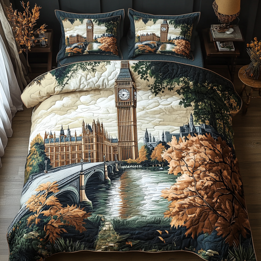 Big Ben View 3-Piece Quilted Bedding Set NCU0VH4740