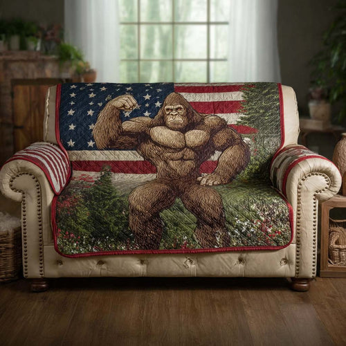 Bigfoot American Hero Quilted Sofa Cover NCU0HH1845