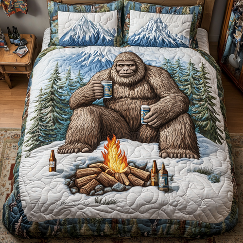 Bigfoot Discovery 3-Piece Quilted Bedding Set NCU0DK7970