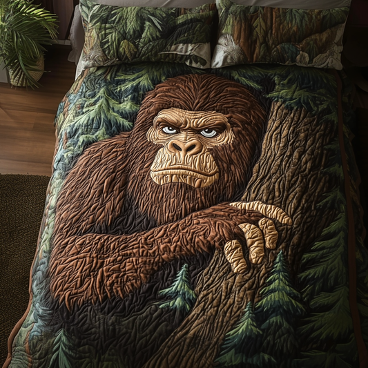 Bigfoot Forest 3-Piece Quilted Bedding Set NCU0VH5708