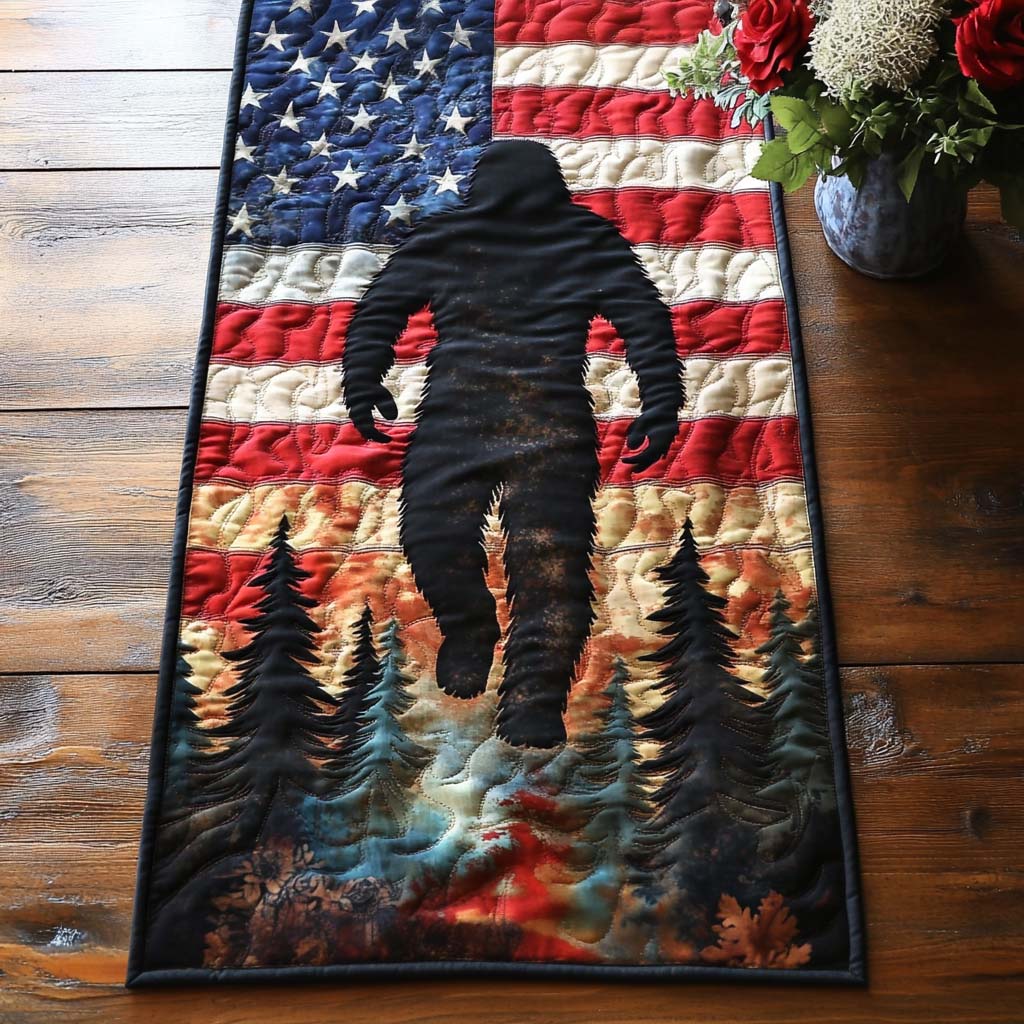 Bigfoot Freedom Walk Quilted Table Runner NCU0NT8200