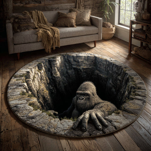 Bigfoot Gaze Round Carpet NCU0HH1688