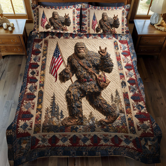 Bigfoot Independence 3-Piece Quilted Bedding Set NCU0PT7719