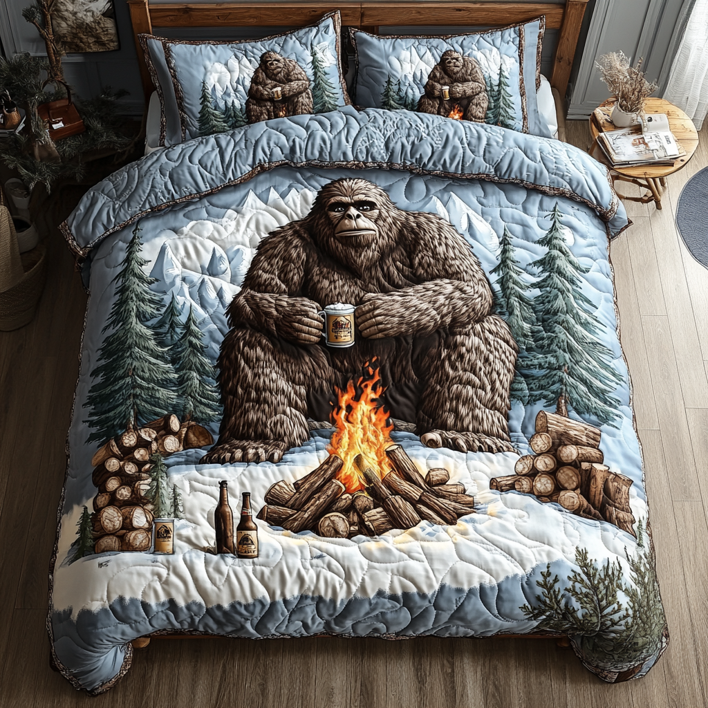 Forest 3-Piece Quilted Bedding Set NCU0VT179