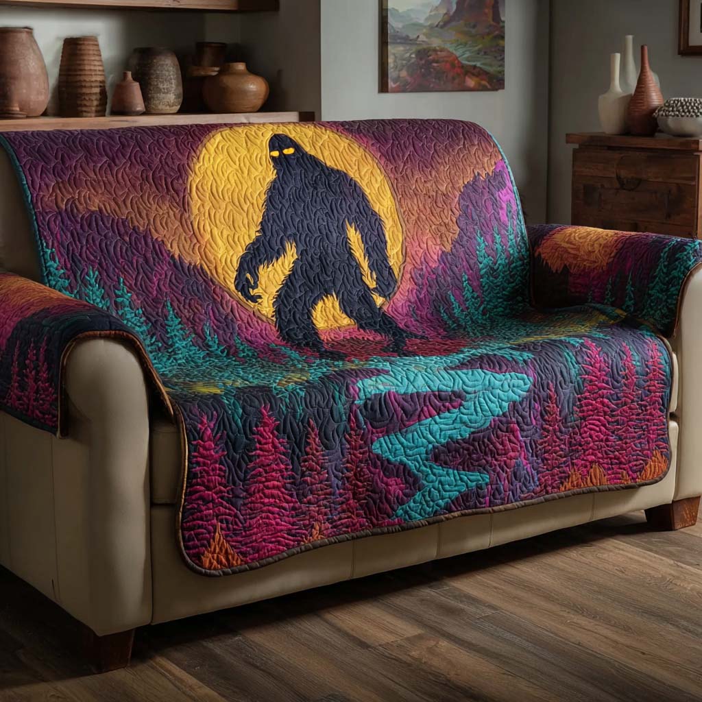 Bigfoot Neon Night Quilted Sofa Cover NCU0HH1852