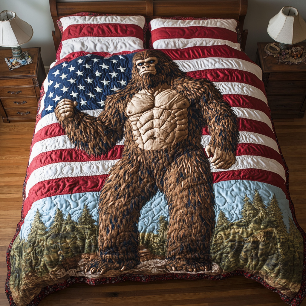 Bigfoot Pride 3-Piece Quilted Bedding Set NCU0VH5725