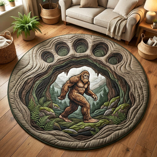 Bigfoot Spirit Quilted Round Mat NCU0TV1652