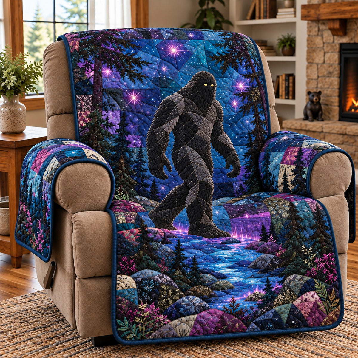 Bigfoot Starry Night Stroll Quilted Sofa Cover NCU0PT12253