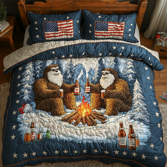 Bigfoot Trail 3-Piece Quilted Bedding Set NCU0DK7965