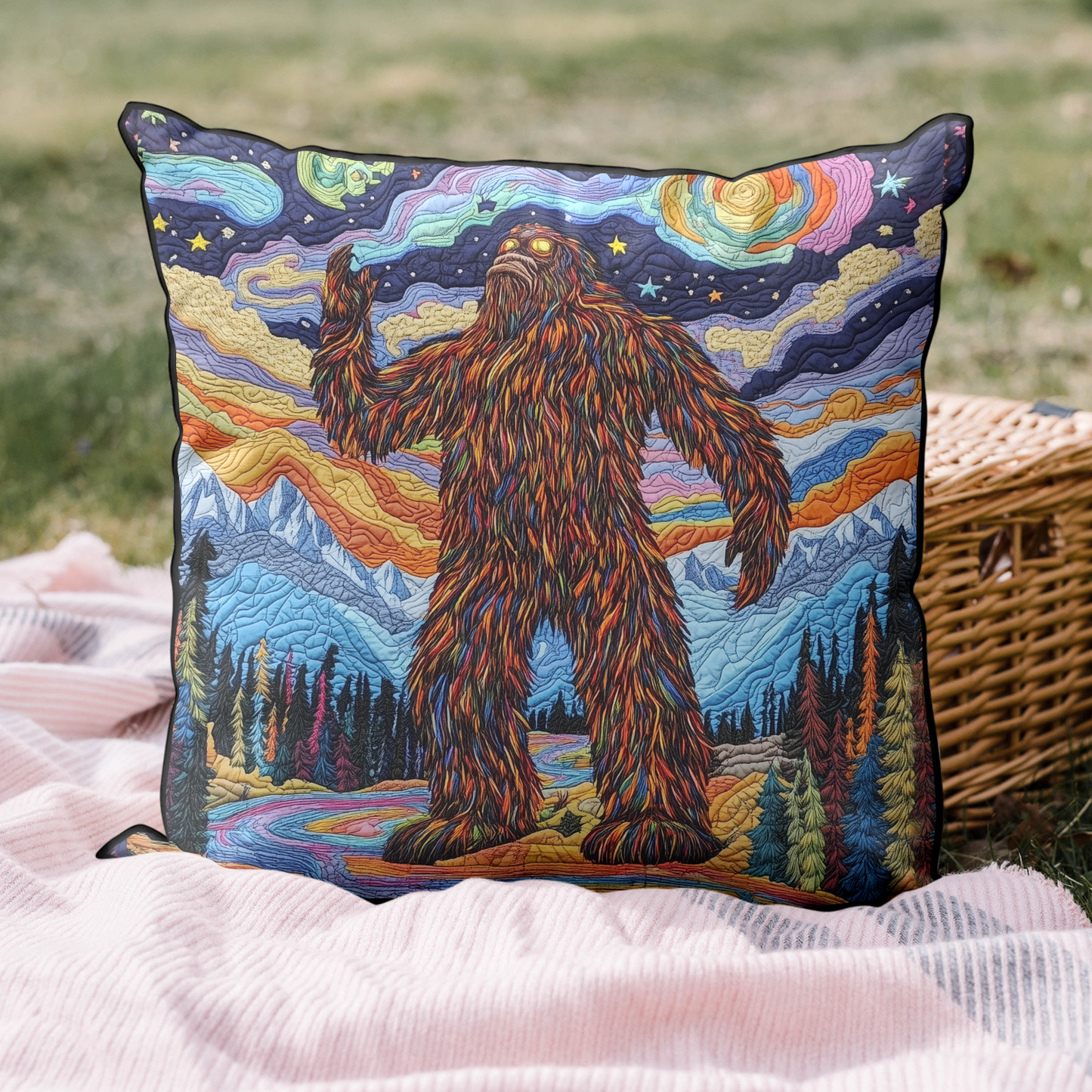 Bigfoot Trails Quilted Pillow Case NCU0DK4303