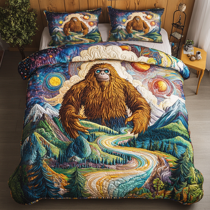 Bigfoot Wanderer 3-Piece Quilted Bedding Set NCU0DK3868