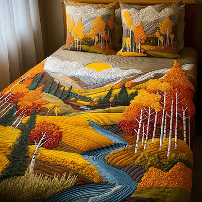 Birch Valley 3-Piece Quilted Bedding Set NCU0TH3042