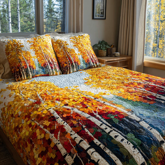 Birchwood Glow 3-Piece Quilted Bedding Set NCU0VL3634