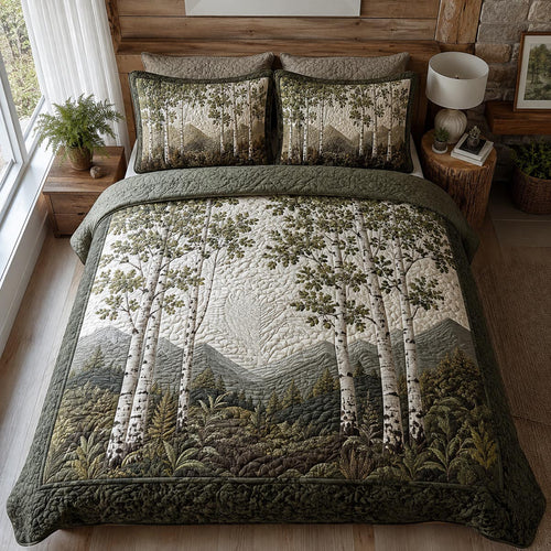 Birchwood Retreat 3-Piece Quilted Bedding Set NCU0DV10066
