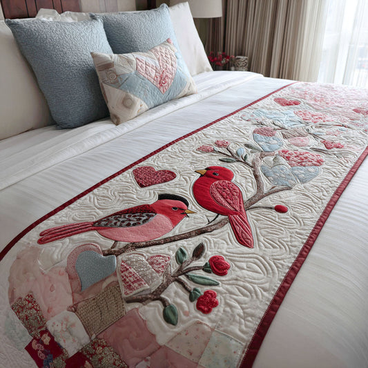 Birdsong Garden Quilted Bed Runner NCU0PT10834