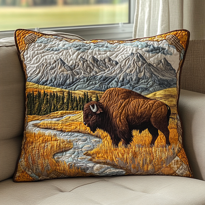 Bison Trail Quilted Bedding Pillow Case NCU0DK9204