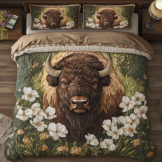 Bison Trails 3-Piece Quilted Bedding Set NCU0DK6930