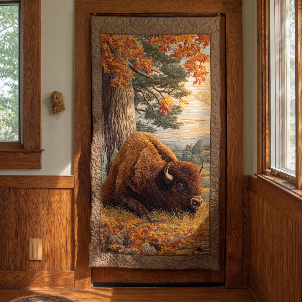 Bison Valley Quilted Door Cover NCU0DV9026
