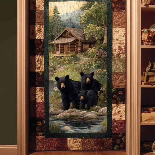 Black Bear Quilted Door Cover NCU0DV8809
