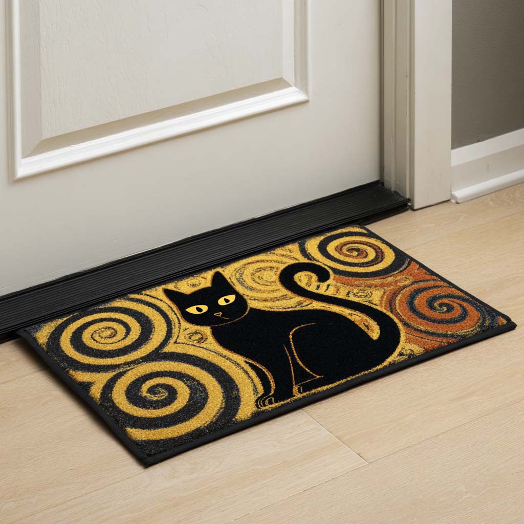 Black Cat Doormat NCU0NT10138