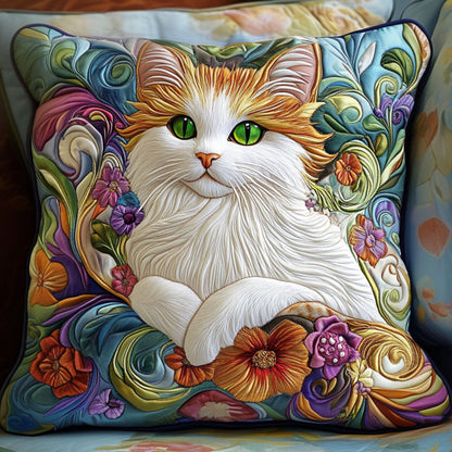 Black Cat Majesty Quilted Pillow Case NCU0NT6273