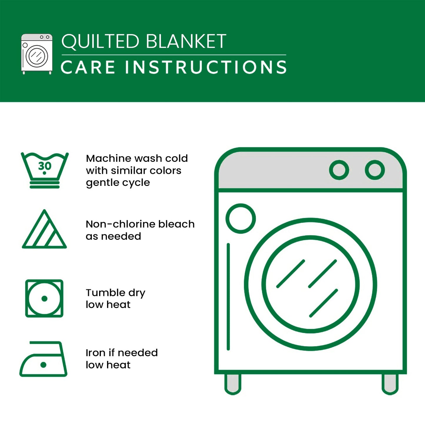 Emerald Canopy Quilted Blanket NCU0NT1122