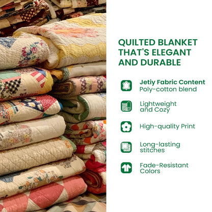 Floral Melody Quilted Blanket NCU0NT5776