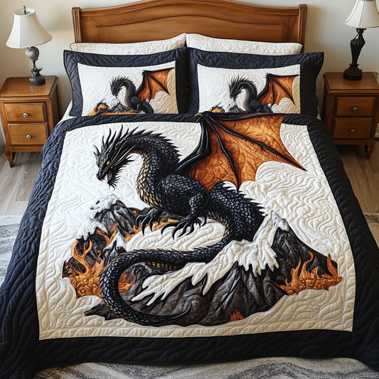 Blazing Wings 3-Piece Quilted Bedding Set NCU0DV2404