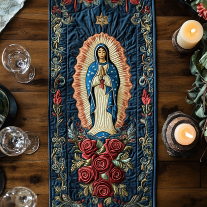 Blessed Light Quilted Table Runner NCU0VH4934