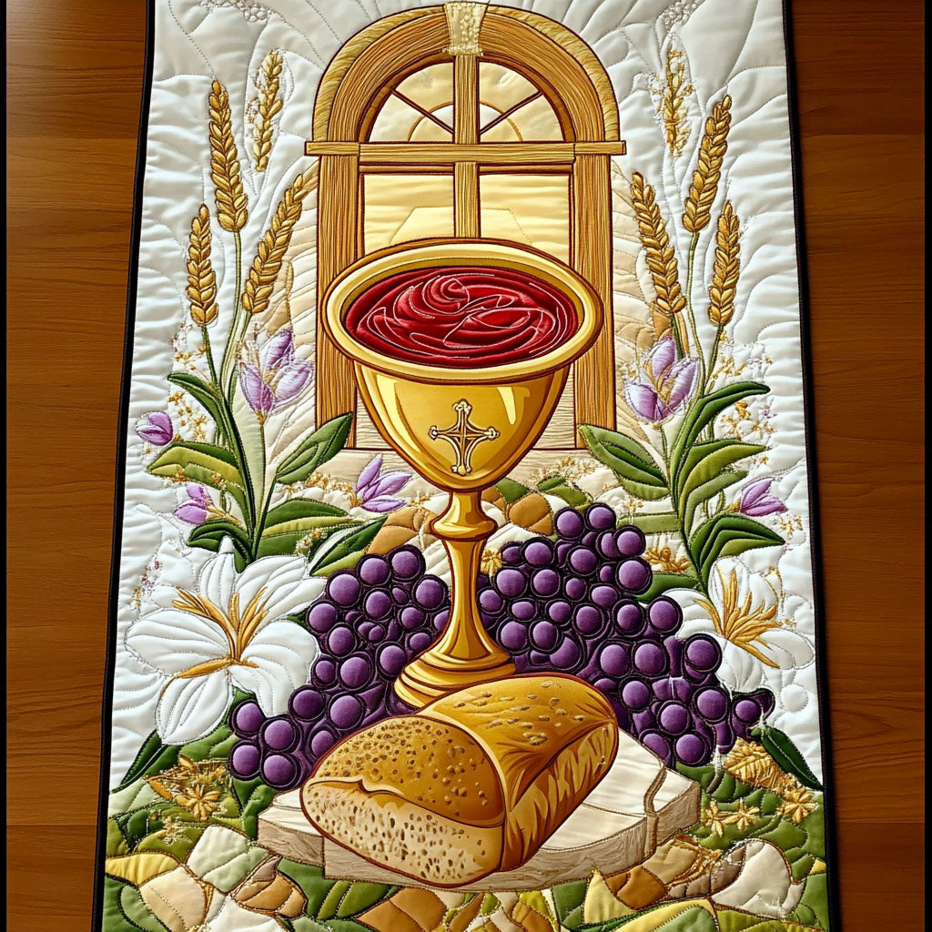 Blessed Offering Quilted Table Runner NCU0NT6729