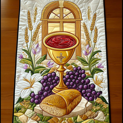 Blessed Offering Quilted Table Runner NCU0NT6729
