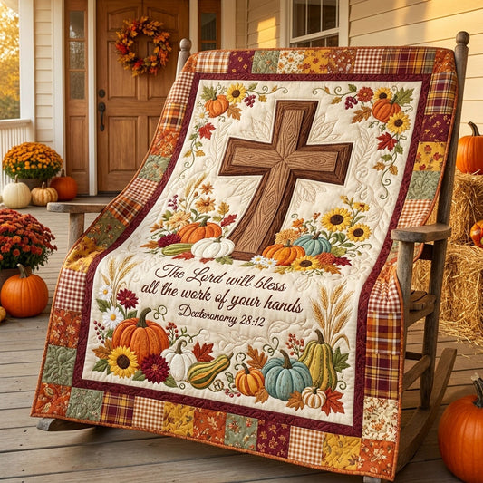 Blessed Work of Faith Quilted Blanket NCU0PT11772