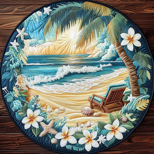 Blissful Bay Quilted Round Mat NCU0NT7484