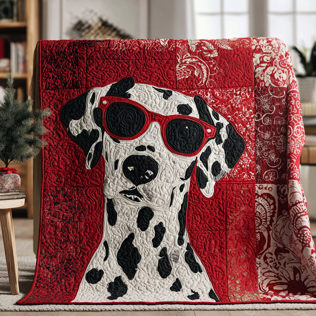 Blissful Dalmatian Quilted Blanket NCU0PT9224
