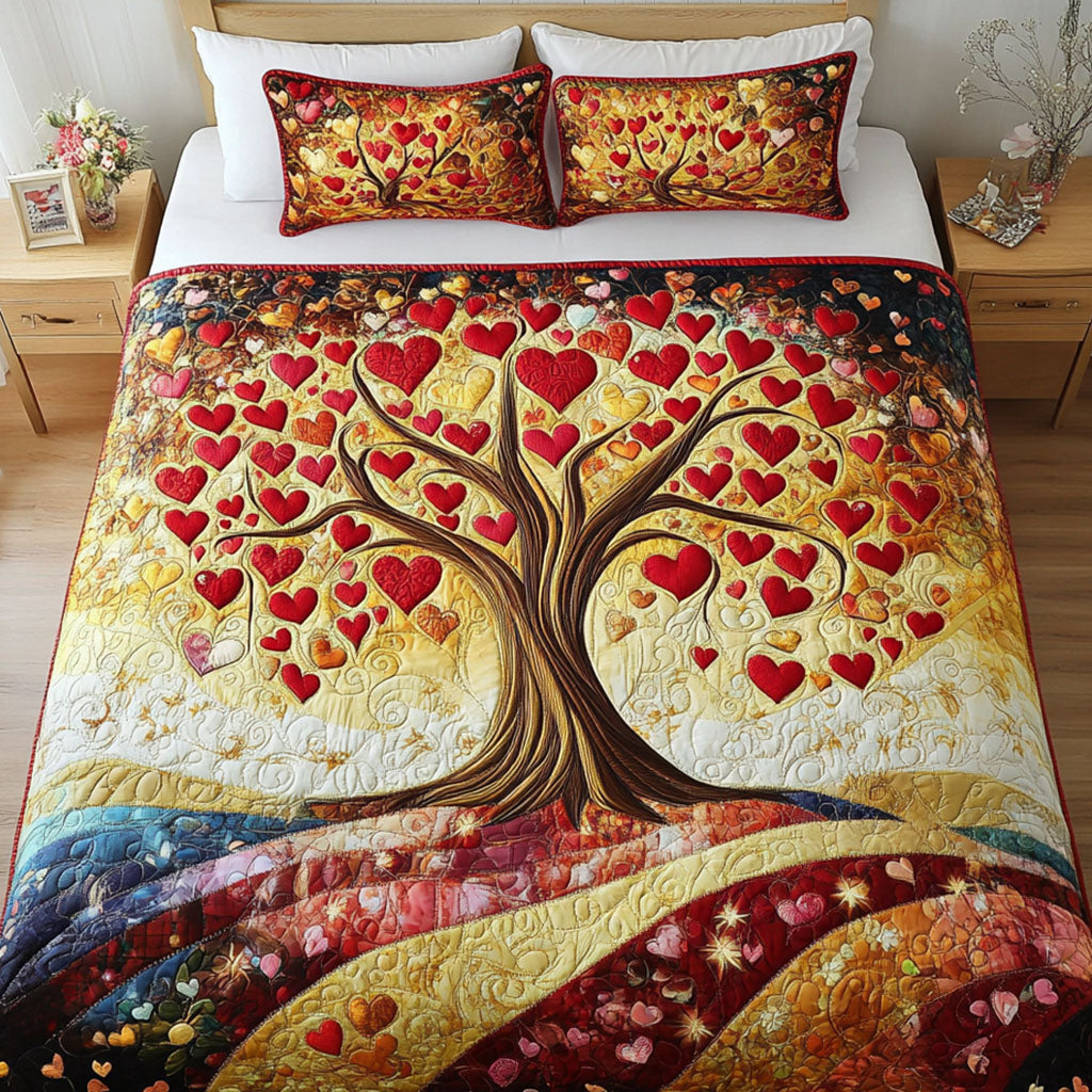 Blissful Roots 3-Piece Quilted Bedding Set NCU0NT2766