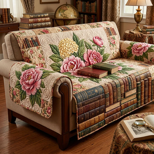 Bloom Books Quilted Sofa Cover NCU0TD2567