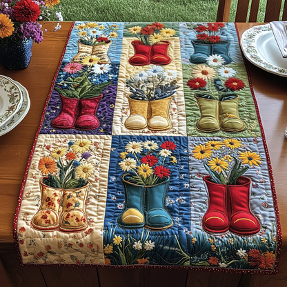 Bloom Boots Quilted Table Runner NCU0VH2828