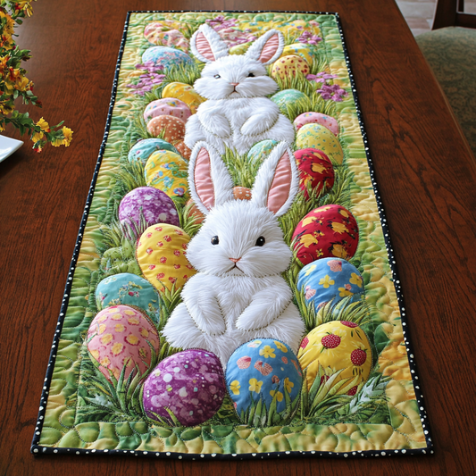 Bloom Bunny Quilted Table Runner NCU0VH3486