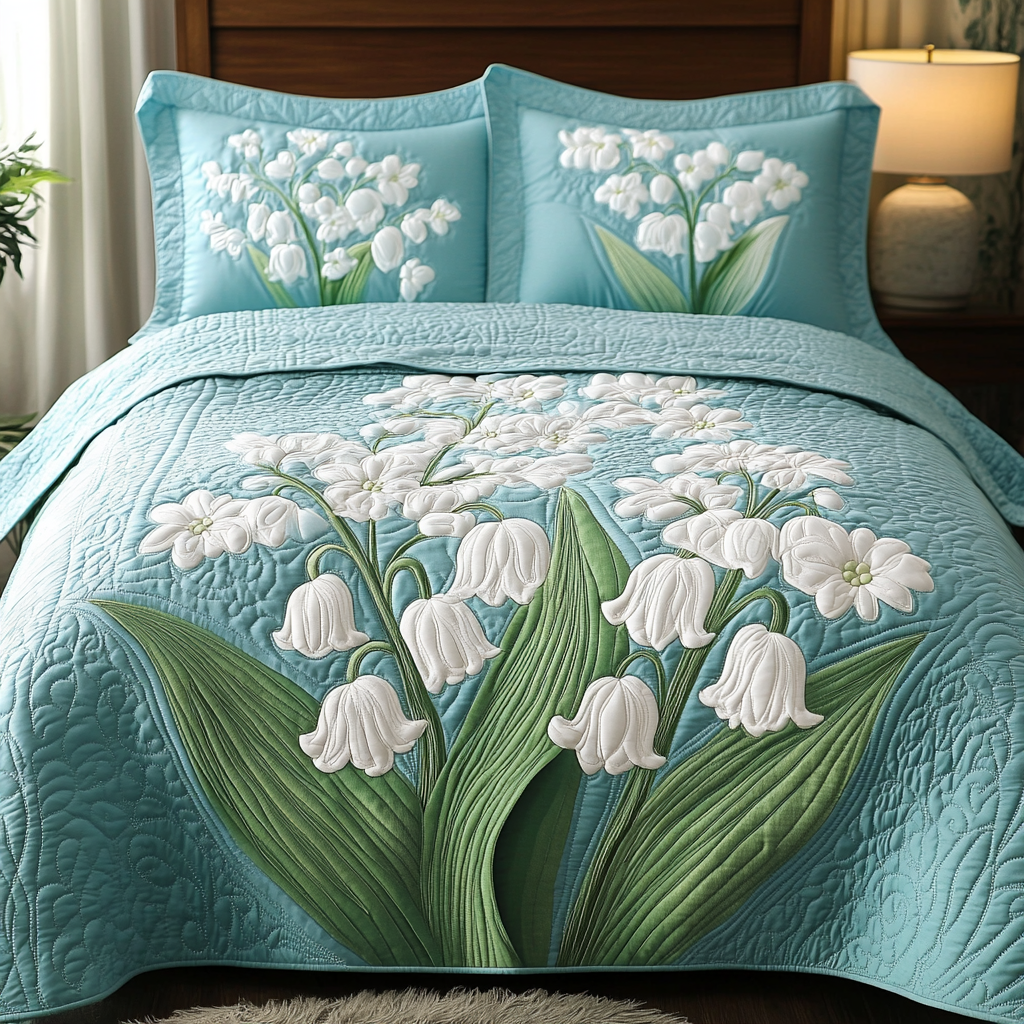 Bloom Charm 3-Piece Quilted Bedding Set NCU0VH4400