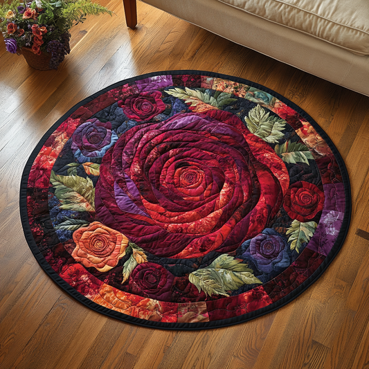 Bloom Circle Quilted Round Mat NCU0VH5106