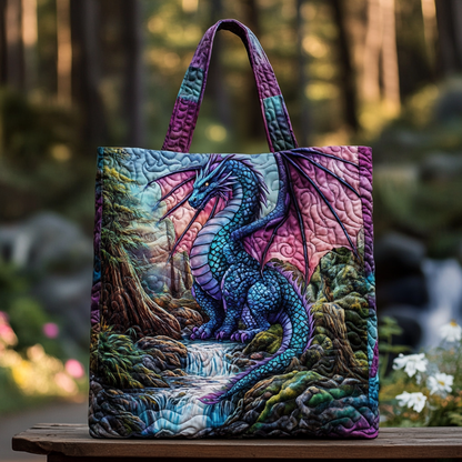 Bloom Dragon Quilted Tote Bag NCU0DK9136