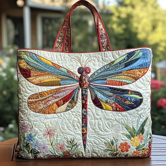 Bloom Dragonfly Quilted Tote Bag NCU0DK9127
