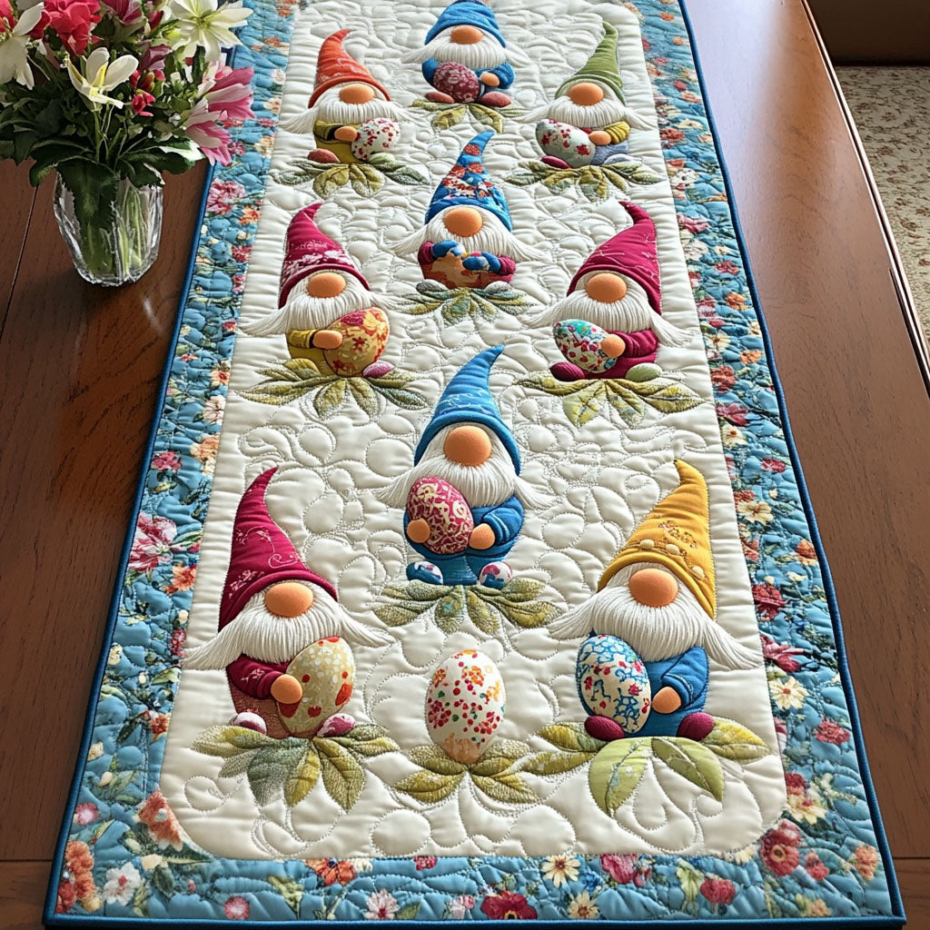 Bloom Gnome Quilted Table Runner NCU0NT3234