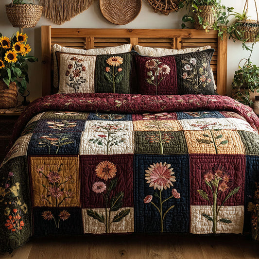 Bloom Haven 3-Piece Quilted Bedding Set NCU0DK11553