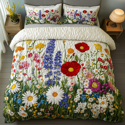 Bloom Haven 3-Piece Quilted Bedding Set NCU0VH5612