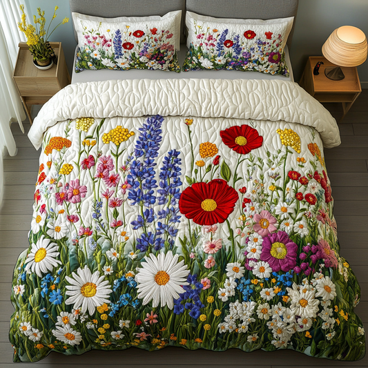 Bloom Haven 3-Piece Quilted Bedding Set NCU0VH5612