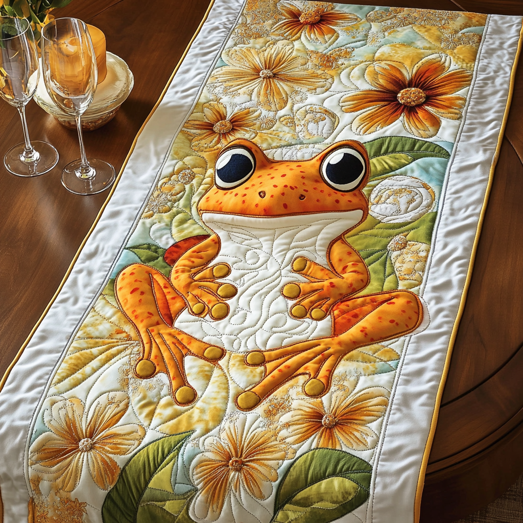 Bloom Hop Quilted Table Runner NCU0VH4990